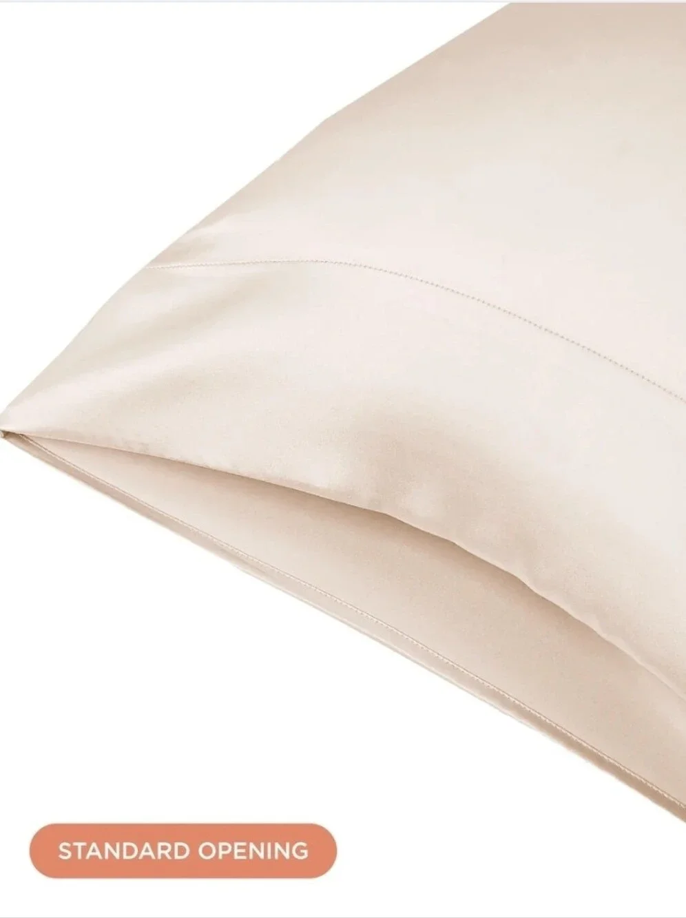 Discover Night Satin Luxury Washable Pillowcases 2PK Queen/Standard -Champagne